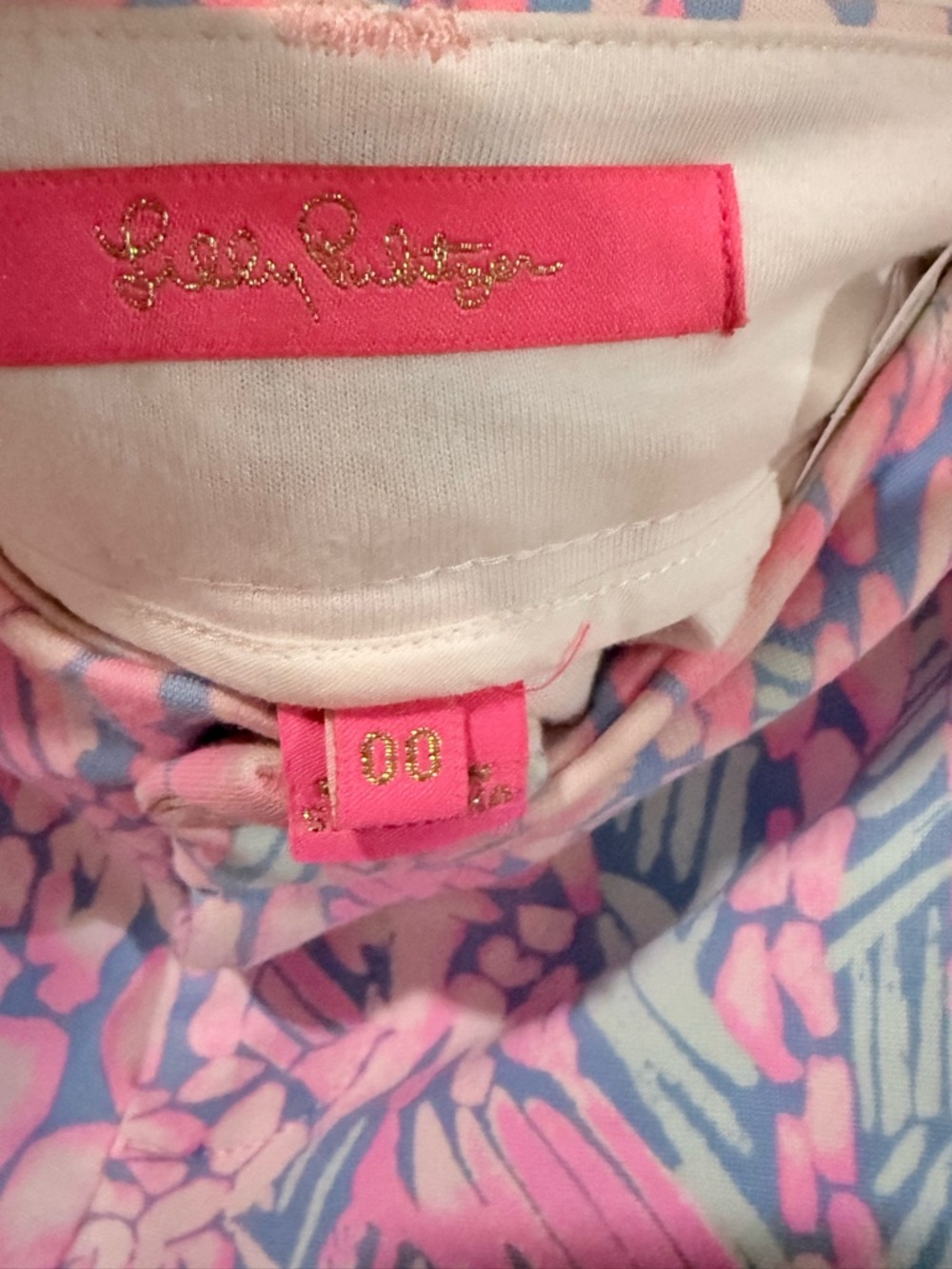 Lilly Pulitzer Pink and Blue Printed Shorts - Picture 2 of 2